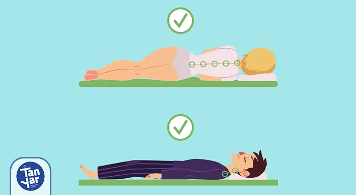 روش صحیح خوابیدن برای جلوگیری از درد گردن