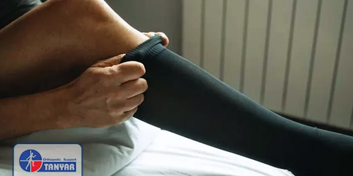 پوشیدن جوراب واریس